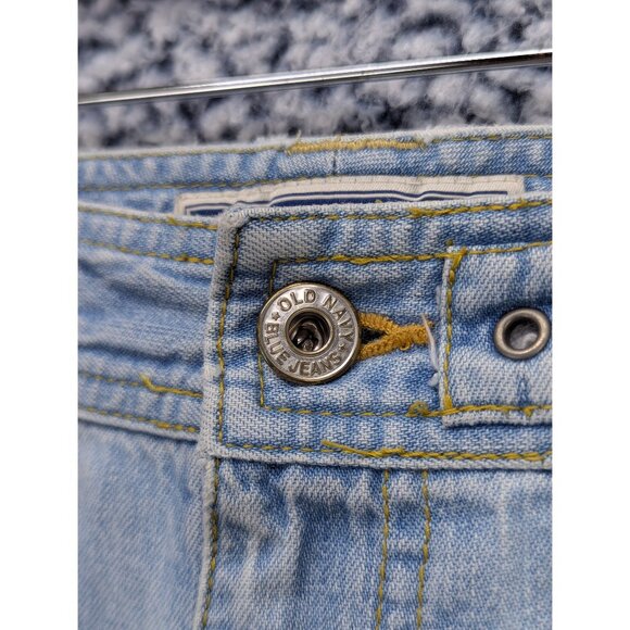 Old Navy Y2K Revival Capris Size 4 Low Rise Light Wash Straight Leg Retro Blue - Picture 5 of 14